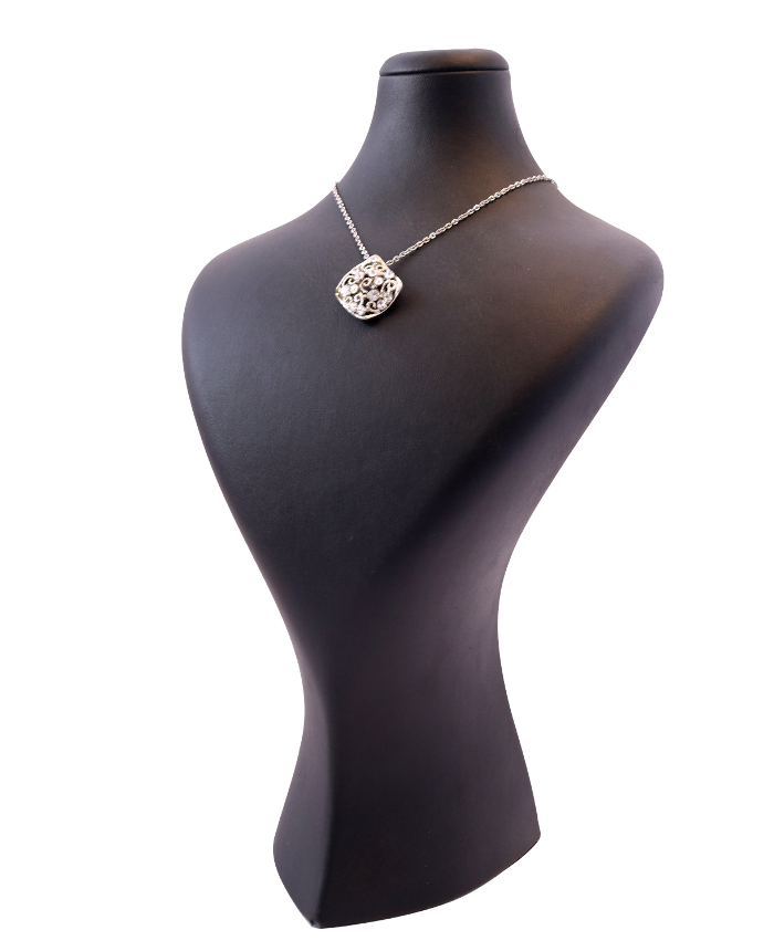 Cerise Pink Jewellery Display Bust – Medium Upright, Suedette, UK Handmade