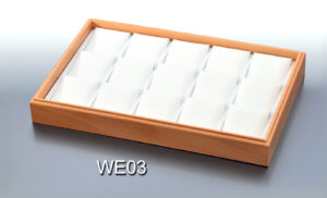 Jewelry tray for 15 pendants or earrings.