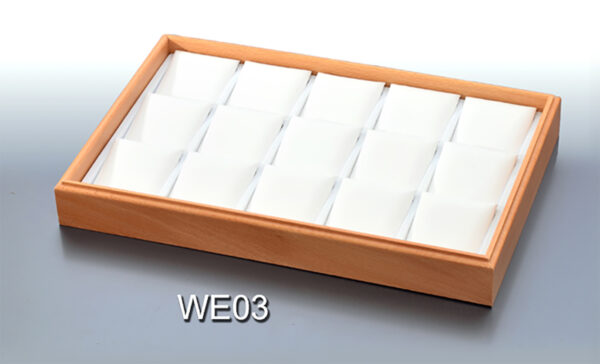 Jewelry tray for 15 pendants or earrings.
