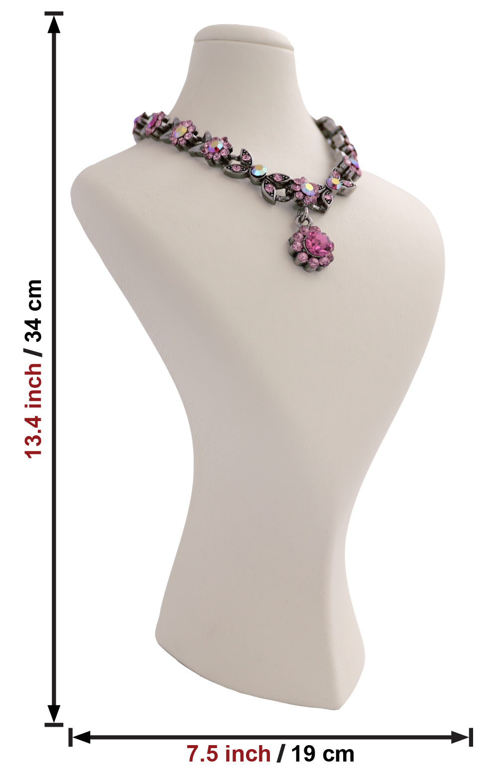 cream jewelry necklace stand
