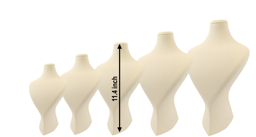cream necklace stands