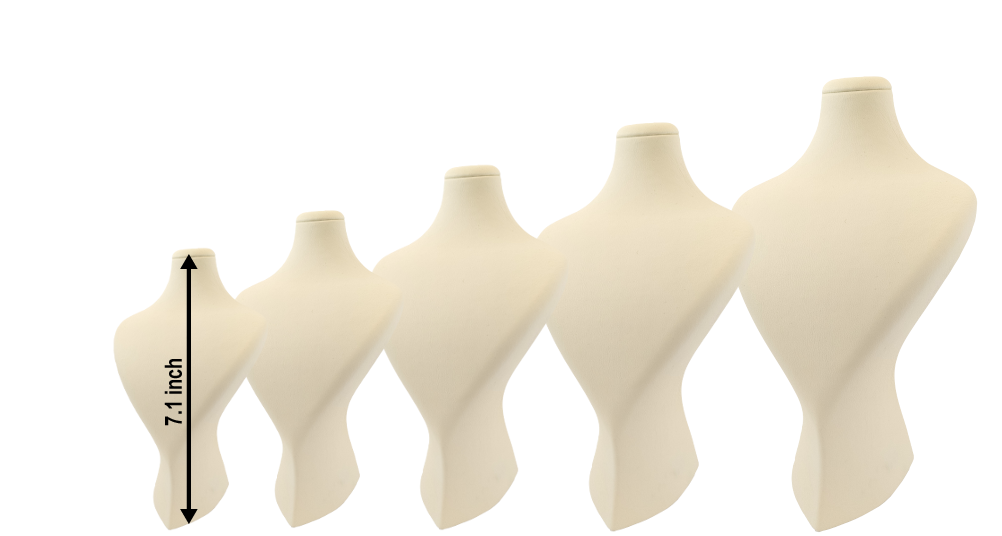 cream necklace stands