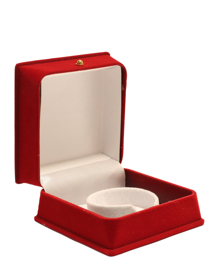 red jewelry velvet box