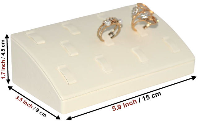 cream ring display