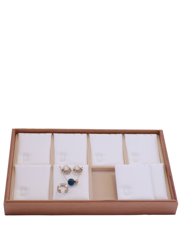 white Jewelry wooden tray