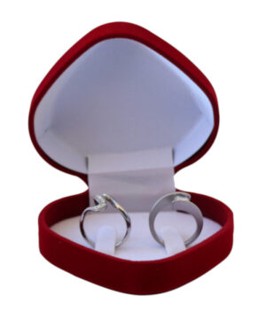 Engagement Wedding Velvet Ring Box