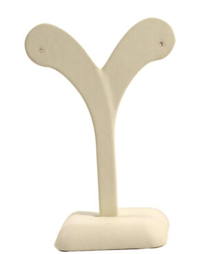 cream earring holder