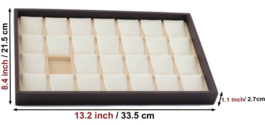 Jewelry leatherette tray